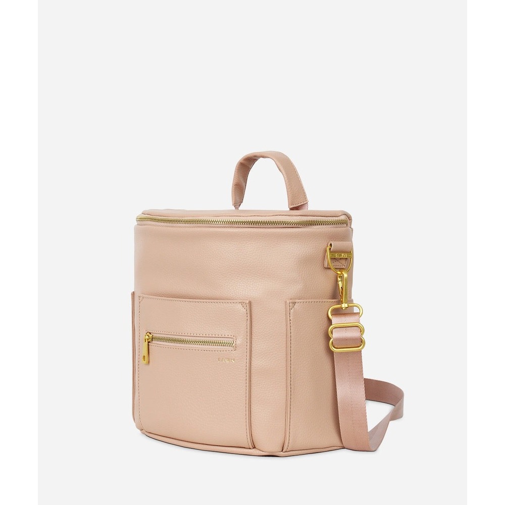 Fawn Design The Mini Backpack Warm Blush Vegan Leather‎ Convertible Bag Purse